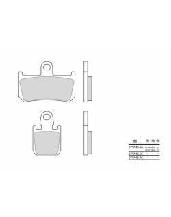 Plaquettes de frein BREMBO carbone céramique - 07YA46RC
