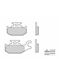 Plaquettes de frein BREMBO Off-Road métal fritté - 07GR49SD