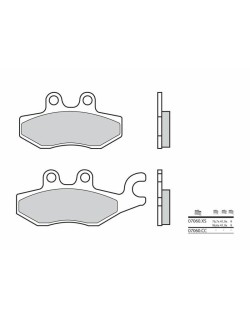 Plaquettes de frein BREMBO Scooter carbone céramique - 07060
