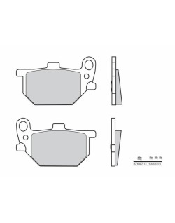 Plaquettes de frein BREMBO route carbone céramique - 07YA0713