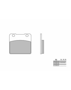 Plaquettes de frein BREMBO route carbone céramique - 07SU0607