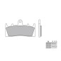 Plaquettes de frein BREMBO route métal fritté - 07SU19LA Plaquettes de frein BREMBO route métal fritté - 07SU19LA