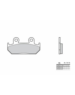 Plaquettes de frein BREMBO route métal fritté - 07HO21SA