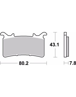 Plaquettes de frein BREMBO carbone céramique - 07GR99RC