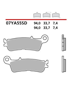 Plaquettes de frein BREMBO métal fritté - 07YA55SD