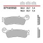Plaquettes de frein BREMBO métal fritté - 07YA55SD Plaquettes de frein BREMBO métal fritté - 07YA55SD