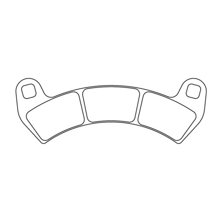 Plaquettes de frein CL BRAKES Quad métal fritté - 1247ATV1
