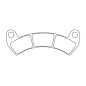 Plaquettes de frein CL BRAKES Quad métal fritté - 1247ATV1