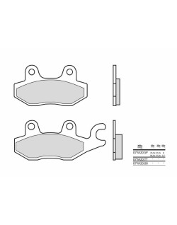 Plaquettes de frein BREMBO route carbone céramique - 07YA2008