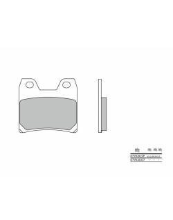 Plaquettes de frein BREMBO route métal fritté - 07YA40SP