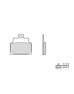 Plaquettes de frein BREMBO Scooter carbone céramique - 07021