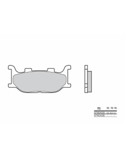 Plaquettes de frein BREMBO route carbone céramique - 07YA3408