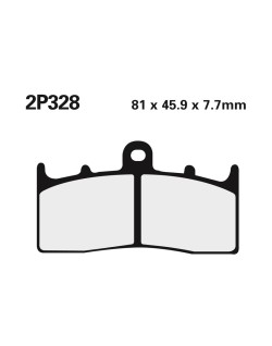 Plaquettes de frein NISSIN route /Off-Road métal fritté - 2P-328ST