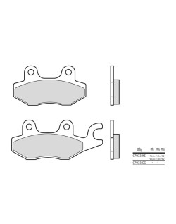 Plaquettes de frein BREMBO Scooter métal fritté - 07033XS
