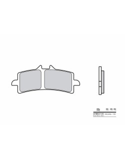 Plaquettes de frein BREMBO route métal fritté - 07BB37SA