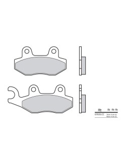 Plaquettes de frein BREMBO Scooter carbone céramique - 07035CC