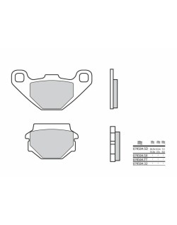 Plaquettes de frein BREMBO route carbone céramique - 07KS0432