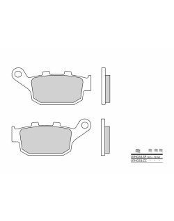 Plaquettes de frein BREMBO route carbone céramique - 07HO53CC