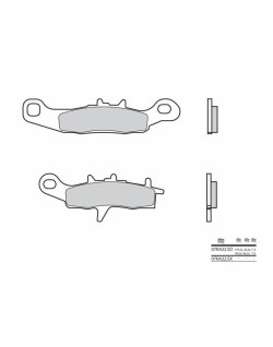 Plaquettes de frein BREMBO Off-Road métal fritté - 07KA22SX