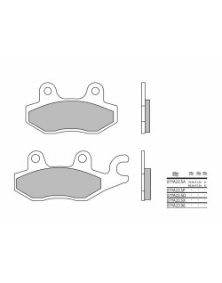 Plaquettes de frein BREMBO route métal fritté - 07YA22SP