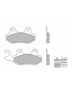Plaquettes de frein BREMBO route métal fritté - 07YA21SA