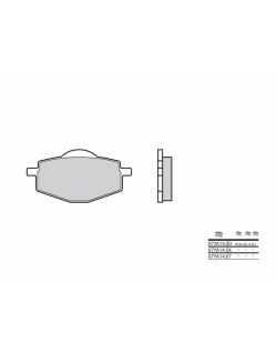 Plaquettes de frein BREMBO route carbone céramique - 07YA1407