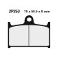 Plaquettes de frein NISSIN route /Off-Road métal fritté - 2P-253ST Plaquettes de frein NISSIN route /Off-Road métal fritté - 2P-253ST