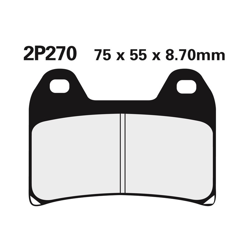 Plaquettes de frein NISSIN route /Off-Road métal fritté - 2P-270ST Plaquettes de frein NISSIN route /Off-Road métal fritté - 2P-270ST