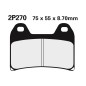 Plaquettes de frein NISSIN route /Off-Road métal fritté - 2P-270ST Plaquettes de frein NISSIN route /Off-Road métal fritté - 2P-270ST