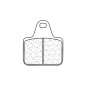Plaquettes de frein CL BRAKES route métal fritté - 1075XBK5 Plaquettes de frein CL BRAKES route métal fritté - 1075XBK5