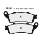 Plaquettes de frein NISSIN route /Off-Road métal fritté - 2P-250ST-F1
