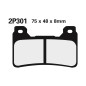 Plaquettes de frein NISSIN route /Off-Road métal fritté - 2P-301ST