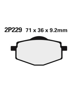 Plaquettes de frein NISSIN Off-Road semi-métallique - 2P-229GS