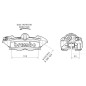 Etrier de frein avant droit BREMBO M4 titane Ø34mm