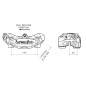 Etrier de frein avant droit BREMBO M4 naturel Ø32mm