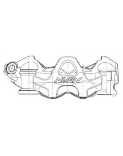 Etrier de frein 4 pistons radial NISSIN - droit