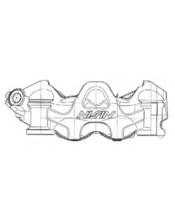 Etrier de frein 4 pistons radial NISSIN - gauche