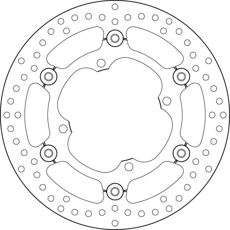 Disque de frein BREMBO Serie Oro rond flottant