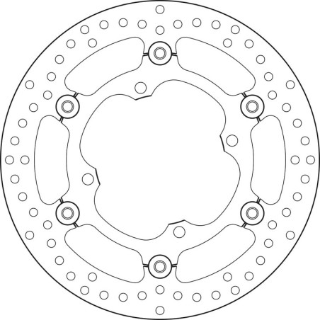 Disque de frein BREMBO Serie Oro rond flottant