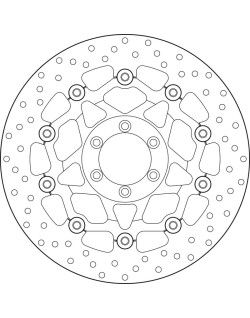 Disque de frein BREMBO Serie Oro rond flottant