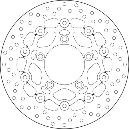 Disque de frein BREMBO Serie Oro rond flottant