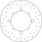 Disque de frein BREMBO Serie Oro rond fixe