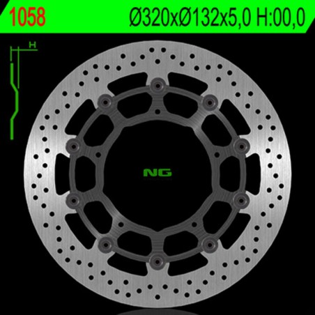 Disque de frein NG BRAKES rond flottant