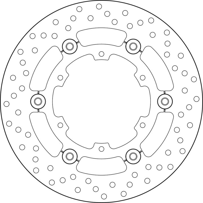 Disque de frein BREMBO Serie Oro rond flottant Disque de frein BREMBO Serie Oro rond flottant