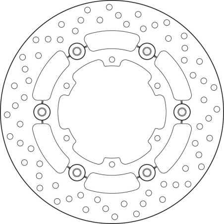 Disque de frein BREMBO Serie Oro rond flottant