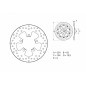Disque de frein BREMBO Serie Oro rond fixe Disque de frein BREMBO Serie Oro rond fixe