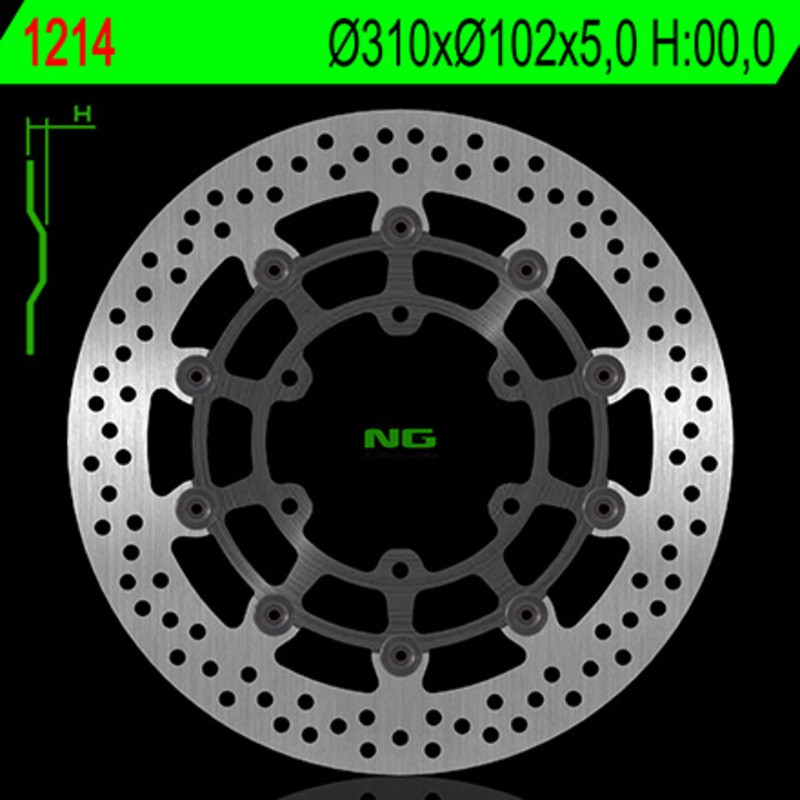 Disque de frein NG BRAKES rond flottant
