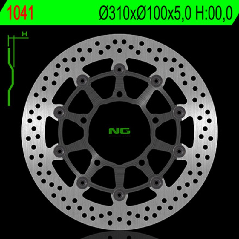 Disque de frein NG BRAKES rond flottant