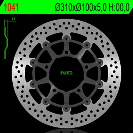 Disque de frein NG BRAKES rond flottant
