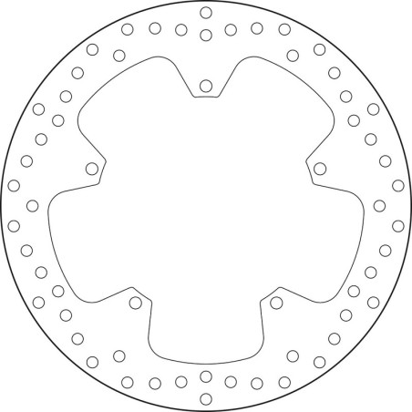 Disque de frein BREMBO Serie Oro rond fixe